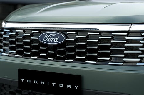 Conoce el nuevo diseño de parrilla y faros de Ford Territory Híbrida 2026